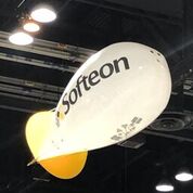 Arizona advertising blimp shown in flight