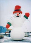 25ft Snowman advertising inflatable