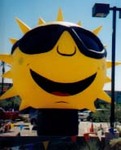25 ft sun shape advertising inflatables